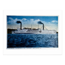 Steamers Ticonderoga and Vermont, Burlington, VT Post Card