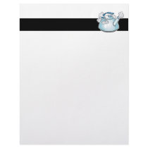 steaming tea pot kettle custom letterhead