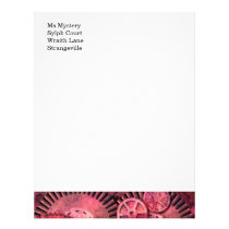Steampink Steampunk Gears Letterhead
