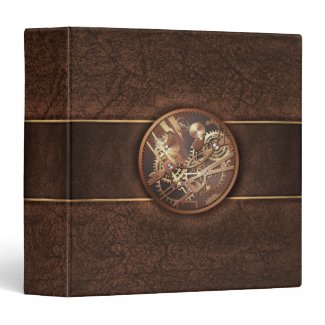 steampunk 1.5in binder to personalize