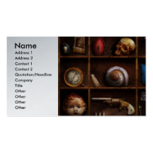 Steampunk - A box of curiosities Business Cards