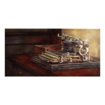 Steampunk - A crusty old typewriter Photo Greeting Card