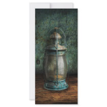 Steampunk - An old lantern Custom Rack Card