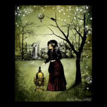 Steampunk Art Poster - At The End of the Day posters