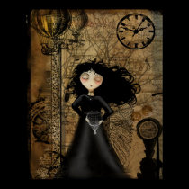 Steampunk Art Poster - No Fear of Flying posters