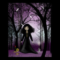 Steampunk Art Poster - Violet Dawn posters