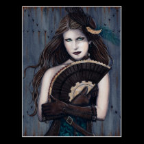 Steampunk Assassin Postcard postcards