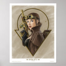 Steampunk Aviator Print