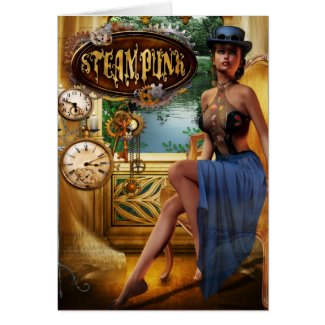 Steampunk Blank Card
