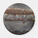 Steampunk - Blimp - Airship Maximus Fridge Magnets