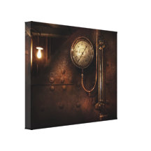 Steampunk - Boiler Gauge Gallery Wrapped Canvas