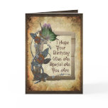 Steampunk Butterfly Belated Birthday Greeting Card