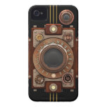 Steampunk Camera #1B (Black) iPhone 4 Cases