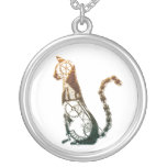 Steampunk cat necklace