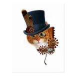 Steampunk Cat Postcards