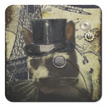 Steampunk Cat Sticker stickers