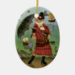 Steampunk Cat Victorian Portrait Gothic Fantasy Ar ornaments
