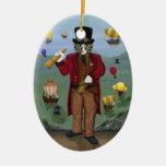 Steampunk Cat Victorian Portrait Gothic Fantasy Ar ornaments