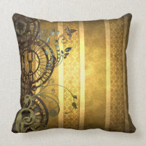 Steampunk Chains and Florals pillows