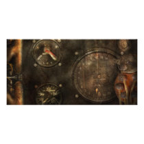 Steampunk - Check your pressure Photo Greeting Card