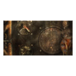 Steampunk - Check your pressure Photo Greeting Card