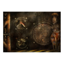 Steampunk - Check your pressure Poster