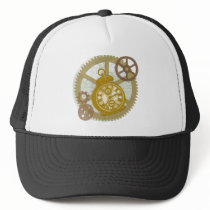Steampunk Clock and Gears hats by greenbaby Steampunk Clock and Gears hats