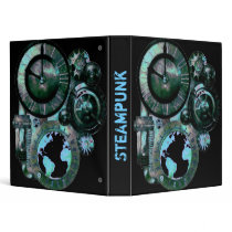Steampunk Clock Avery Binder