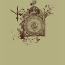 Steampunk Clock - Brown t-shirts