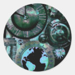 Steampunk Clock Sticker