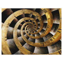 Steampunk - Clock - The flow of time Custom Flyer