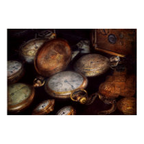 Steampunk - Clock - Time worn posters