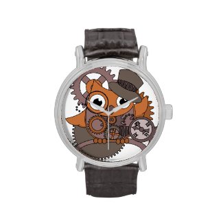 Steampunk Clockwork Owl Wrist Watch