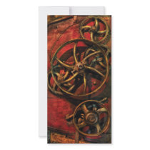 Steampunk - Clockwork Photo Greeting Card