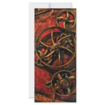 Steampunk - Clockwork Personalized Rack Card