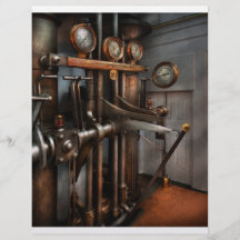 Steampunk - Controls - The Steamship control room Custom Flyer