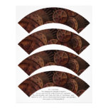 Steampunk Cupcake Wrappers on Letterhead Template