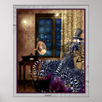 Steampunk "Dame Dance" (choose your size) Posters