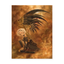 Steampunk Dark Angel Postcard