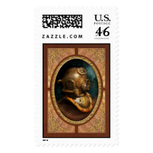 Steampunk - Diving - The diving helmet Stamp