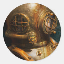 Steampunk - Diving - The diving helmet Sticker