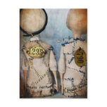 steampunk dolls card post cards