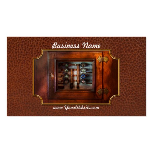 Steampunk - Electrical - The fuse panel Business Card (front side)