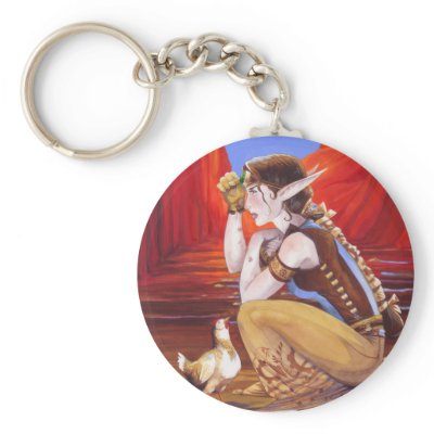 Steampunk Elf Keychain by mcahogarth