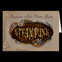 Steampunk Engineer Card cards