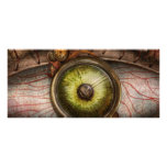 Steampunk - espeluznante - ojo en tecnología tarjetas publicitarias a todo color