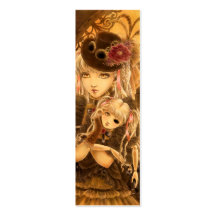 Steampunk Fantasy Bookmark Business Card Template