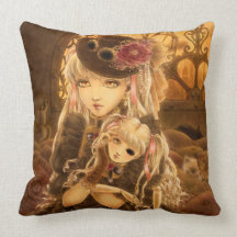 Steampunk Fantasy Pillow