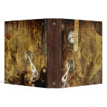 Steampunk Faux Leather and Gears Binder