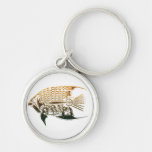 Steampunk fish keychain